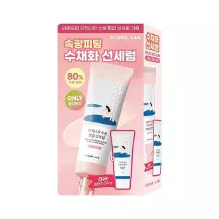 속광피팅 라운드랩 자작나무 수분 톤업 선세럼 50ml +클렌저 20ml 3690083