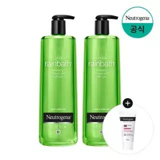 뉴트로지나 레인바스 페어 그린티 바디 워시 473ml x2 + 증)시카에멀전 15ml
