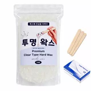 사이다 투명 하드왁스 제모왁스 셀프 왁싱 재료 브라질리언 1kg, 15개
