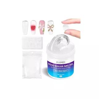 솔리드 네일 빌더 젤, 확장 및 두꺼워짐용 젤 100g 집에서 사용하는 손톱용 클리어 젤(Clear) 447489