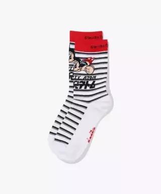 디아도라 diadora 아톰 그래픽 크루 삭스 MULTI