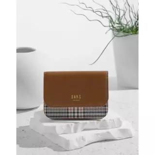 [정품] 닥스 WOMENS ACCESSORIES 브라운 가죽배색 체크 2단 카드지갑 DCHO6E968W2 1019950