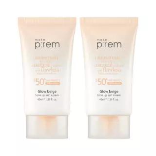결광톤업 무기자차 메이크프렘 글로우 베이지 톤업 선크림 40ml+40ml 3689397