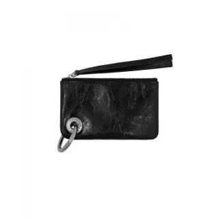 트리밍버드 TREEMINGBIRD Eyelet ORing Mini Wallet Black