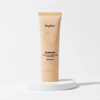 [NEW/내추럴톤업] 비플레인 선뮤즈 톤업 앤 코렉팅 선크림 스킨 베이지 50ml