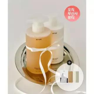 매장정품 ARWE [쇼핑백+트라이얼키트 증정] 비터버터 바디워시 500ml  바디로션 400ml 세트