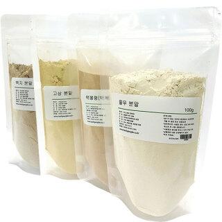 천연팩 고삼가루100g+백지100g+백봉령100g+율무100g 분말팩