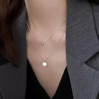 [라일리쥬얼리] Rly 여자 레이어드 초커 팬던트 목걸이 세트 패션