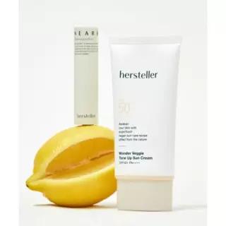 HERSTELLER [SET] 원더 베지 톤업 선크림 + 니어바이 리차징 립밤 택1