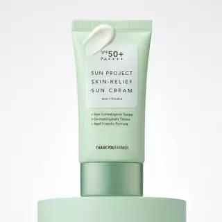 [화해1위] 땡큐파머 선프로젝트 스킨 릴리프 논코메도제닉 선크림 50ml