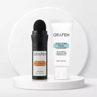 [파데] 그라펜 팁 스케치 멀티 커버 파운데이션 20ml 기획 (+팩클렌저 30ml)