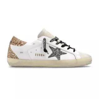GOLDEN GOOSE  26SS 슈퍼스타 스니커즈 글리터 탭  스타 (GWF00102 F005358 82532)