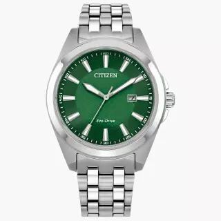 Citizen 시티즌 남성용 페이튼 그린 다이얼 에코 드라이브 시계 BM7530-50X 신상품 712024