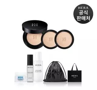 [본사직영빠른배송] 블랙쿠션 파운데이션 디럭스(본품*1개, 리필*2개) + 추