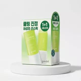 [간편휴대용/리필기획] 구달 맑은 어성초 진정 쿨링 선스틱 19g 기획