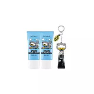 수분밀착썬 조앤프렌즈 콜라보 셀퓨전씨 아쿠아티카 쿨링 썬스크린 35ml 더블 +10ml+조앤프렌즈 캡 키링 36