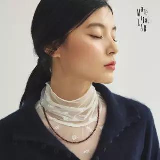 [Handmade/주문제작] 머티리얼랩 26FW 젬스톤 마그네틱 굿럭 목걸이