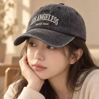 [하프클럽/]야구모자 얼굴작아보이는 패션모자 코튼 워싱 볼캡 4컬러 여성