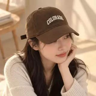 [하프클럽/]얼굴작아보이는 소두모자 레터링 커플모자 여성볼캡 캡모자