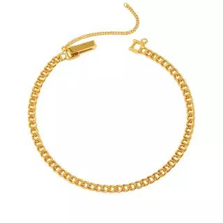 [한국금다이아몬드] 순금 팔찌 24K 여자 남자 기본 체인 11.25g 18K장식