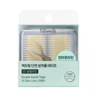 [리필출시] 필리밀리 팩트형 단면 쌍꺼풀 테이프 택1 (슬림라인/부분라인)