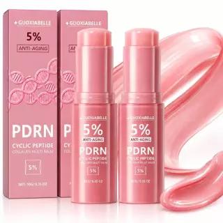 PDRN 핑크 콜라겐 볼륨 멀티 밤 스틱 올인원 볼루필라인 잔주름 눈 밑 및 목 부위 안티에이징 탄력 케어
