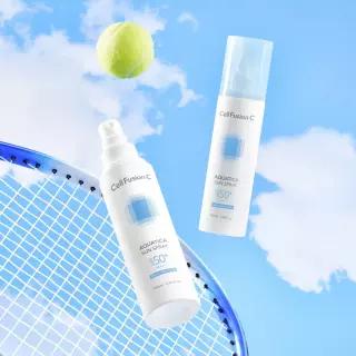 더블 셀퓨전씨 아쿠아티카 썬 스프레이 100mL + SPF50+ PA++++ / 수분 진정 뿌리는 선크림 in 안개분사 미