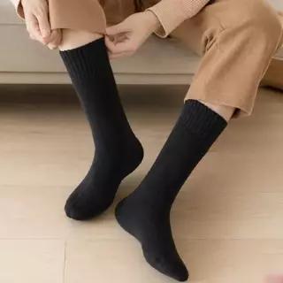 [하프클럽/]남성 포근한 골지 중목 양말 1켤레 겨울 보온 삭스 발시림 야외