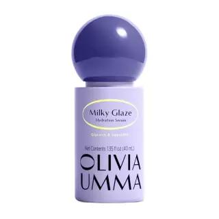 OLIVIAUMMA 밀키 글레이즈 하이드레이션 페이스 세럼 촉촉하고 수분감 있는 피부용 40ml 스쿠알란 글리세린