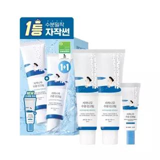 1+1 1등썬 라운드랩 자작나무 수분 선크림 50ml +수분 선세럼 8ml 3689116