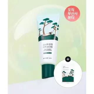 ROUNDLAB [오직무신사뷰티]소나무 진정 시카 선크림 40ml+소나무 마스크 1매 증정