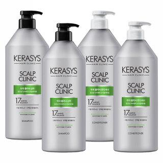 케라시스 두피 클리닉 샴푸, 980ml, 2개 + 린스, 980ml, 2개