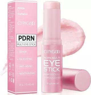CITYGOO PDRN 볼륨 멀티 밤 다크서클 및 용 카페인 볼루필린 파워드 스틱 - 탄력 강화 콜라겐 주름 개선 눈