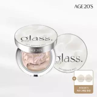 AGE20'S [에이지투웨니스] 글래스 스킨 에센스 팩트 글로우 본품+리필1) SPF50+ PA++++)