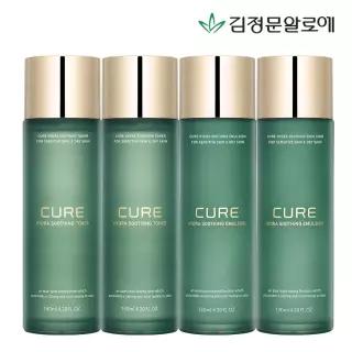 큐어 수딩 토너 2개+에멀젼 2개
