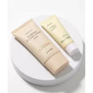GOODAL [SET] 순한마스크 10매 + 선크림 25ml 4종(수분/톤업/무기자차/선비비 中 택) [증정] 비건라이스크