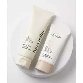 HERSTELLER [SET] 원더 베지 파데프리 톤업 선크림 50ml + 약산성 밸런싱 클렌징 폼 120ml