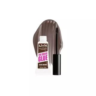 NYX PROFESSIONAL MAKEUP The Brow Glue, Extreme Hold 눈썹 젤, 다크 브라운 448917