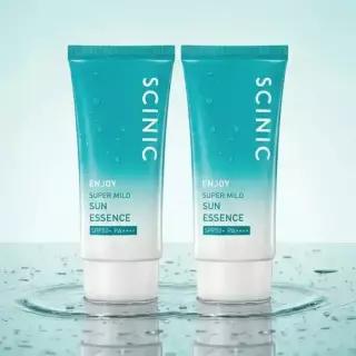 싸이닉 엔조이 슈퍼 마일드 수분 선에센스 50ml 2개 / 저자극 선크림 차단제