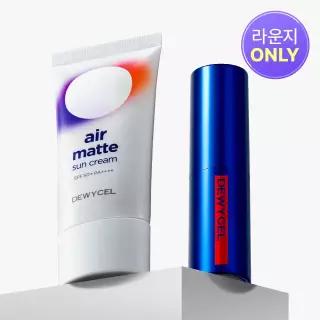 [듀이셀] 에어매트 선크림 40ml SPF 50+ 코어밤 4g 2종 SET