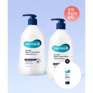 매장정품 DERMAB 세라엠디 리페어 크림 워시 400MLX 2개+[증정]세라엠디로션20ml