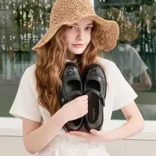 커스텀에이드 우먼 4.5cm 라운드토 청키 메제인 페이(CW0066BK) 7000027040