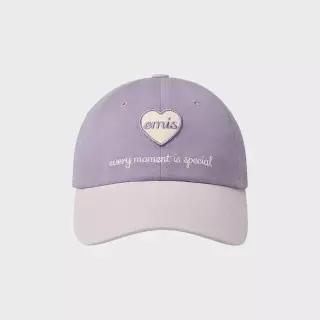 이미스 EMIS [EMIS] HEART WAPPEN TONE ON BALL CAP-PURPLE