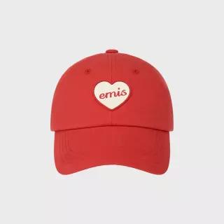이미스 EMIS HEART RUBBER PATCH BALL CAP-RED
