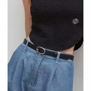 닉앤니콜 NICKNICOLE NICOLE CIRCLE LEATHER BELT 2 COLOR