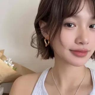[라일리쥬얼리] Rly 스틸 볼륨 하트 귀걸이 유니크 여성 골드 실버