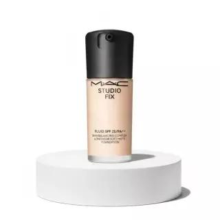 MAC 스튜디오 스 플루이드 SPF25/PA++ 스킨 밸런싱 컴플렉스 롱웨어 소프트 매트 파운데이션