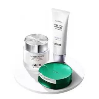 [이달의신상] 오휘 기미케어 3-STEP 콜라겐 톤업선 50ml / 데니어 팩트 리필 기획 / 멜라토닝 크림 60ml