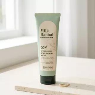 [NEW/각질케어] 2in1 밀크바오밥 시카 리프레싱 바디 스크럽 워시 250ml 115783