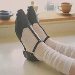 플로리다스튜디오 FL3424 헤더 T스트랩 플랫 블랙 7000030885